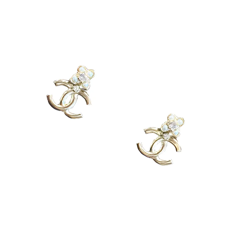 CHANEL Stud Earrings Women's-1