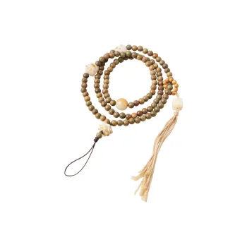 FANGYUANXIAOFU Green Sandalwood Bead Chain Unisex