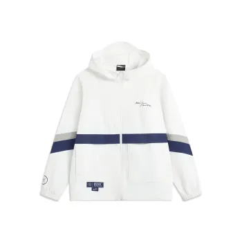 LiNing Jackets Coats Men's Standard White/Deep Bowl Blue/Geological Gray