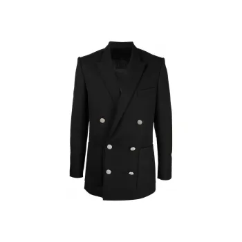 BALMAIN SS23 Business Suits Coats Men's Black