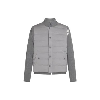 THOM BROWNE Padded Press stud Fastening Jacket
