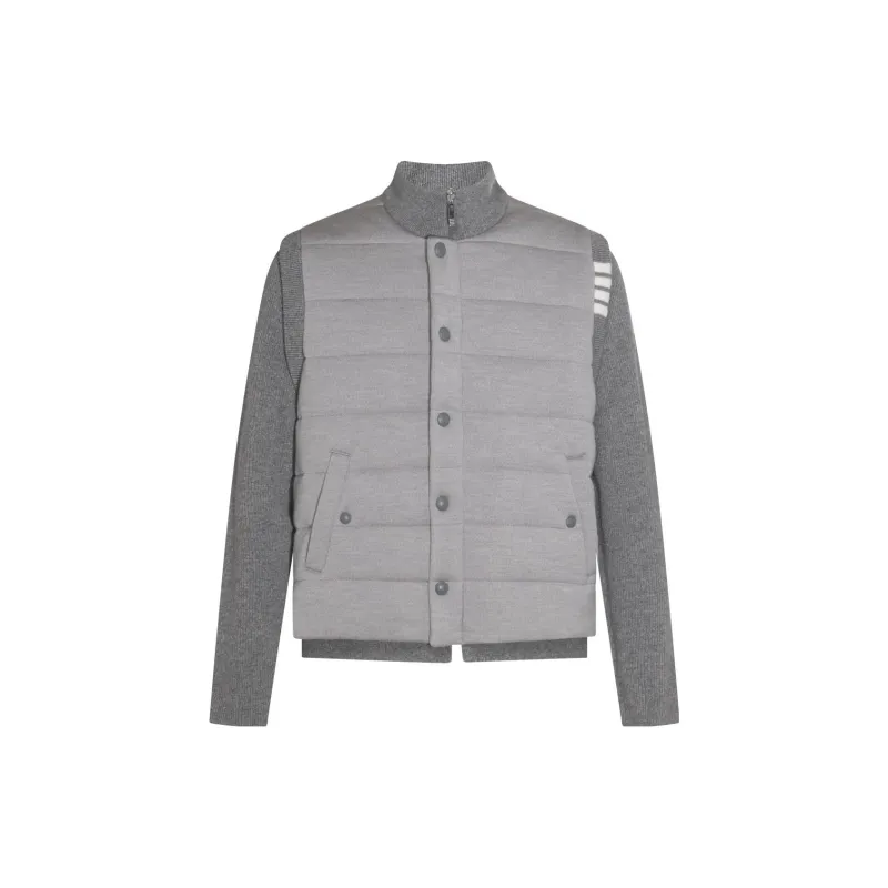 THOM BROWNE Padded Press stud Fastening Jacket-0