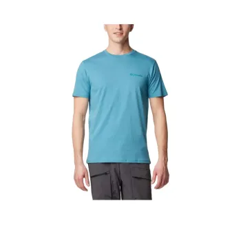 Columbia T Shirt Men's Canyon Blue