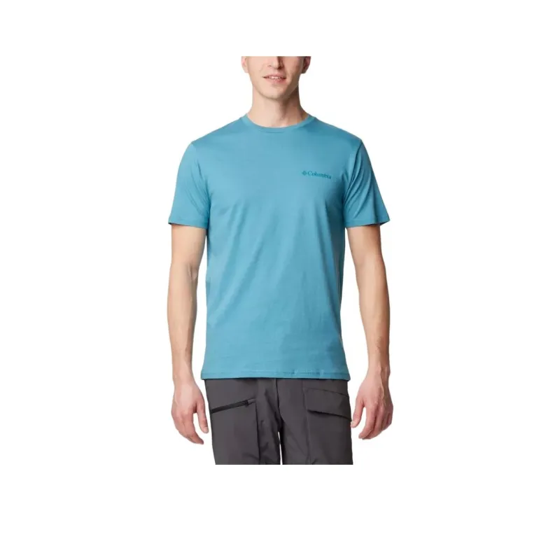 Columbia T Shirt Men's Canyon Blue-0