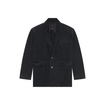 DIESEL Denim Jackets Men Black