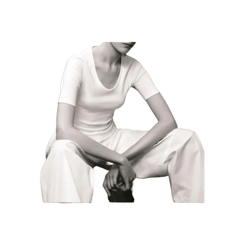 COS T Shirts Women's Ecru-6