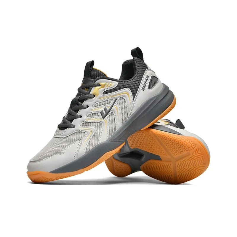 Warrior Cushioning Abrasion Resistant Breathable Low Top Badminton Shoes Unisex-13