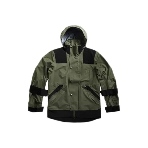 THE NORTH FACE Water Resistant Windproof And Water Repellent Windbreaker Jacket Men's Green