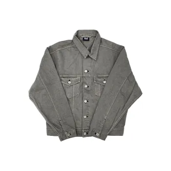 Revenge Denim Jackets Unisex Gray