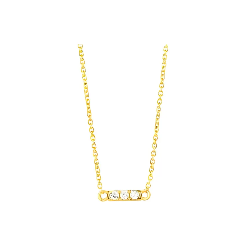 Radiant Stainless Steel Necklaces Men's Gold-1
