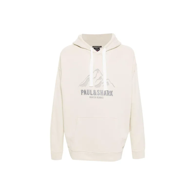 Paul & Shark Logo embroidered Hoodie-0