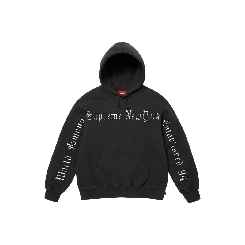Supreme Contrast Cutout Hooded Sweatshirt-0