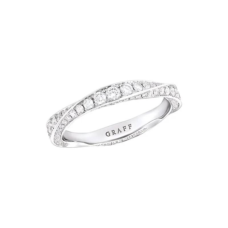 Graff 18K White Gold Rings Women's Silver-0