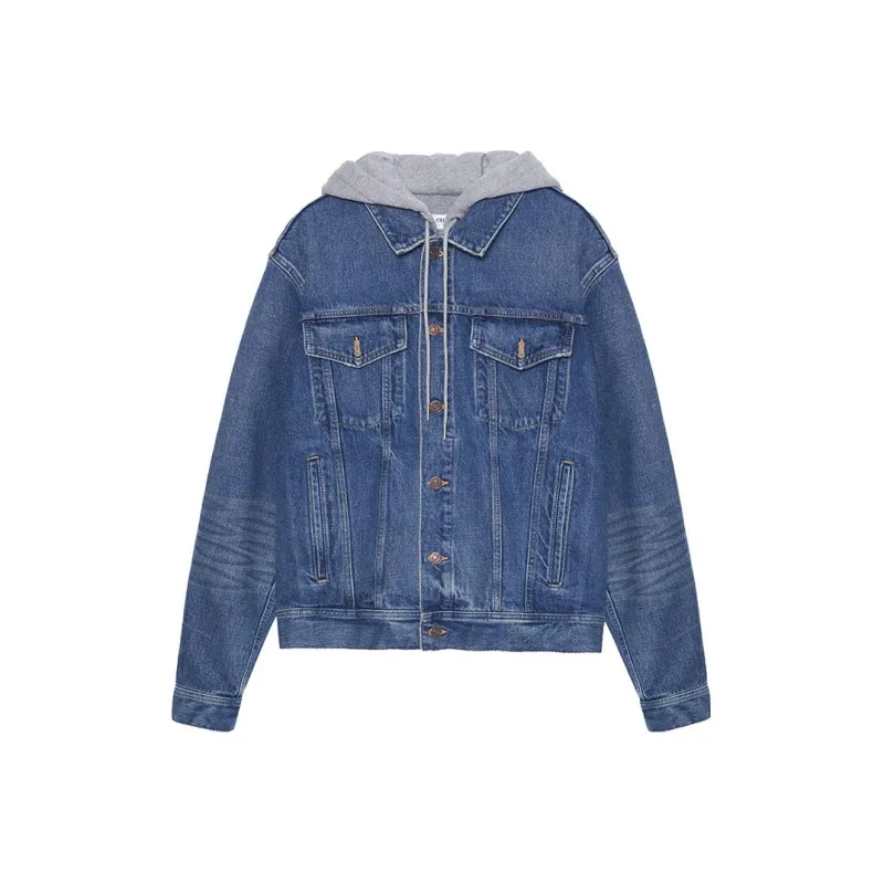 CELINE FW22 Denim Jacket Men's Joint Washable Color-0