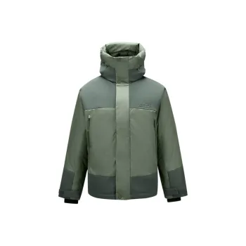 Skechers Mountain And Wild Outdoor Series Down Jacket Men's Linen Gray