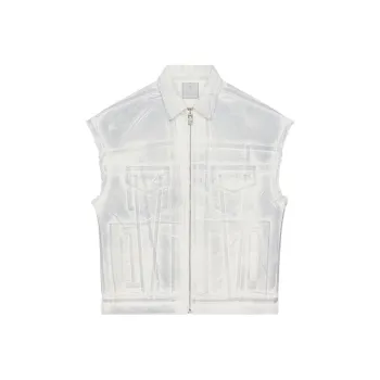 Givenchy 4G Graffiti print Denim Vest