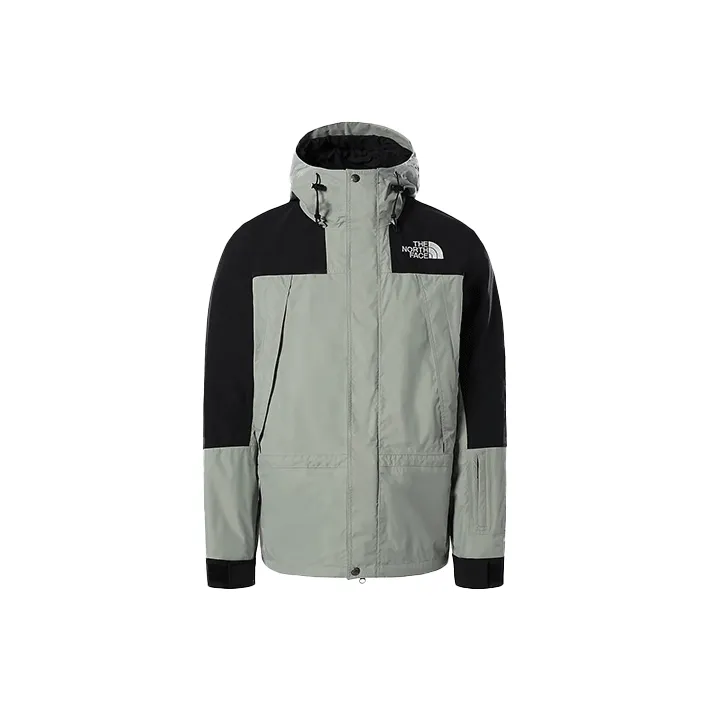 THE NORTH FACE Urban Living/Travel/Commuting Windbreaker Jacket Men's Gray Green-0