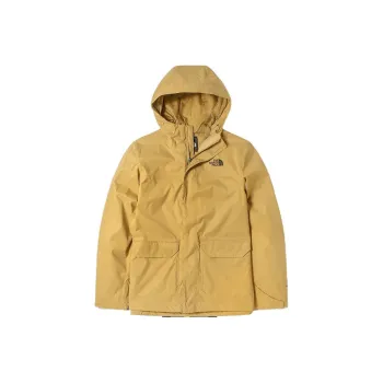 THE NORTH FACE Outdoor Hiking Waterproof And Windproof Windbreaker Jacket Men's Khaki