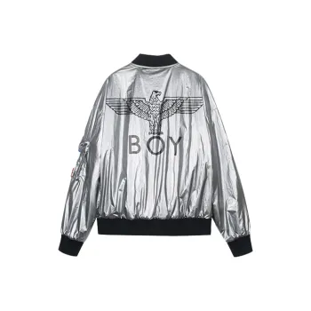 Boy London Puffer Jacket Unisex Silver
