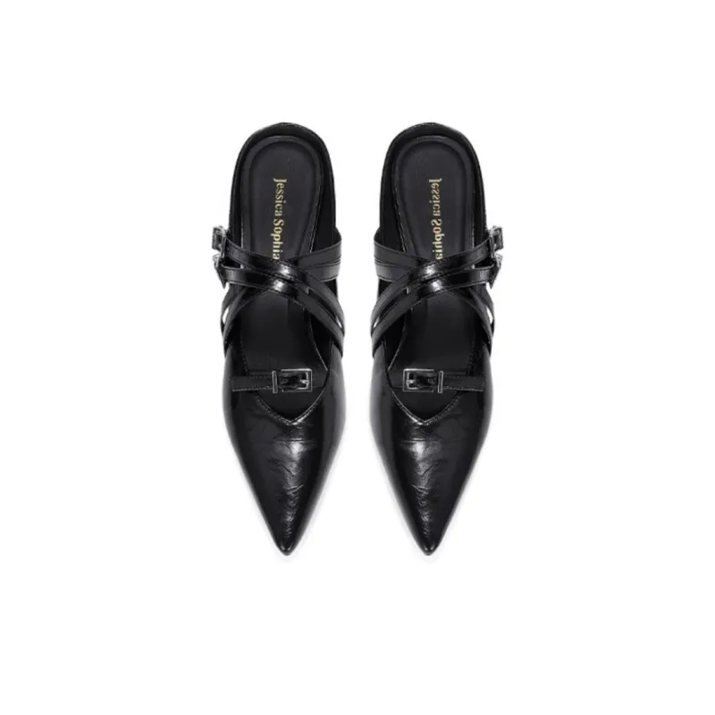 JESSICA SOPHIA Rubber Sole Abrasion Resistant Slip Resistant Closed Toe Slippers Women's-4