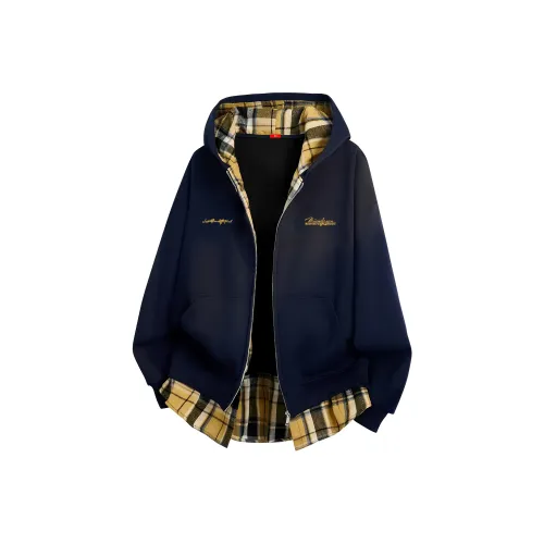 MIIOW Trend Party Series Sweatshirt Unisex _Nsec Navy Blue & Yellow