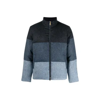 THOM BROWNE Reversible Funnelneck Padded Jacket