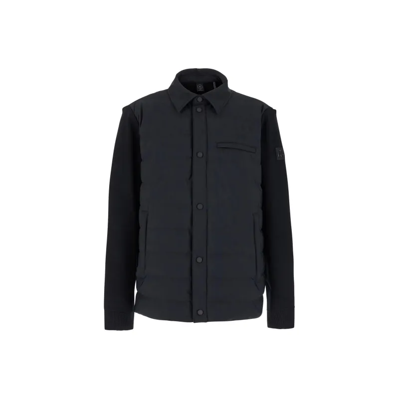Moose Knuckles Logo Plaque Quilted Shirt Jacket-0