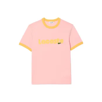 LACOSTE T Shirts Men Pink
