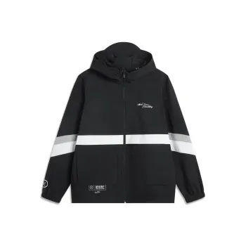 LiNing Jackets Coats Men's Black/Standard White/Geological Gray
