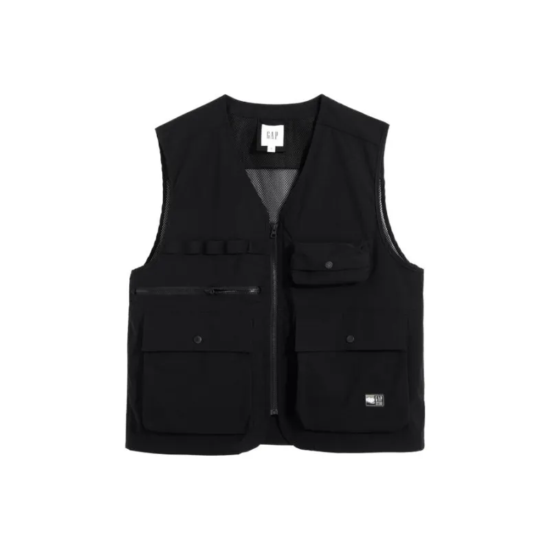 GAP Vests Men Black-0