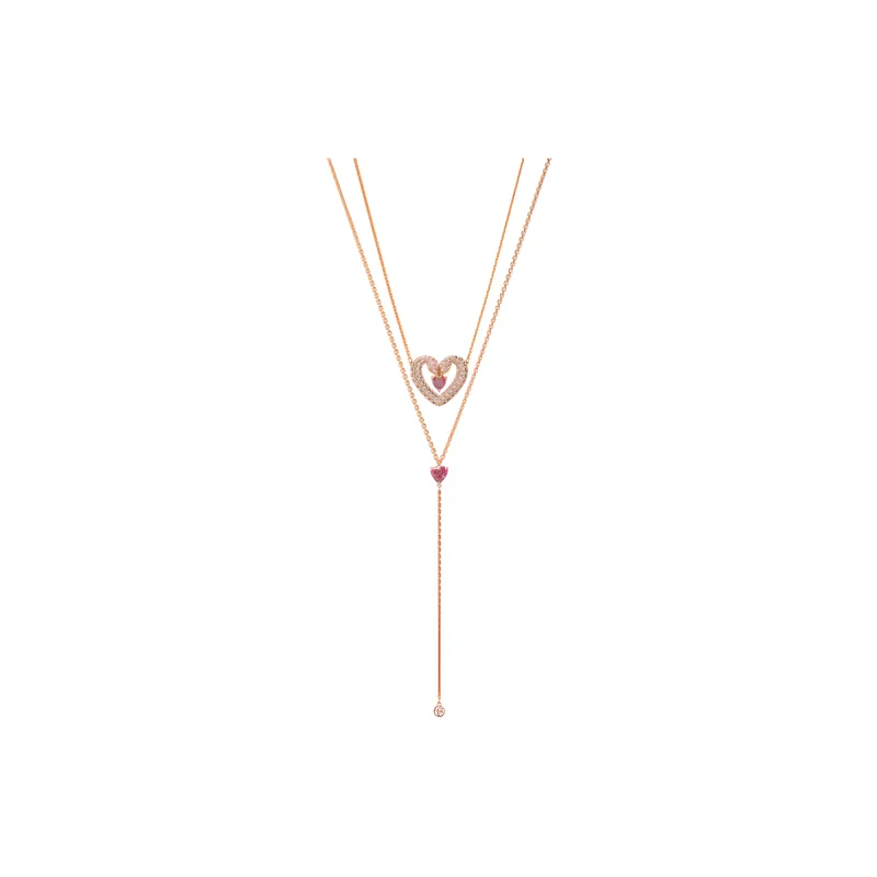 Swarovski Una Faux Crystal Necklaces Women's Rose Gold-0