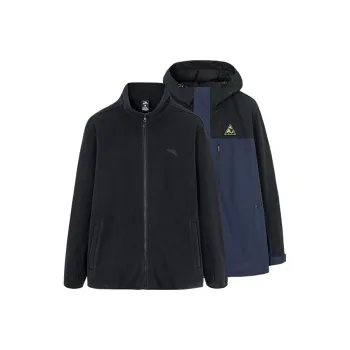 Anta Waterproof And Windproof To Keep Warm Windbreaker Jacket Men's Midnight Blue