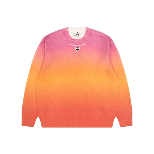 Aape FW24 Knitwear Men's Pink Orange Gradient