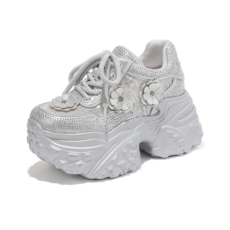 CARDANRO Small sized Sky Vegetables Low Top Chunky Sneakers Women's-6
