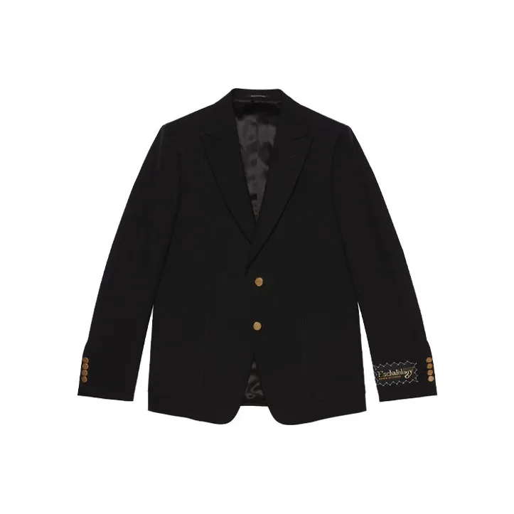 GUCCI Business Suits Men Black-0