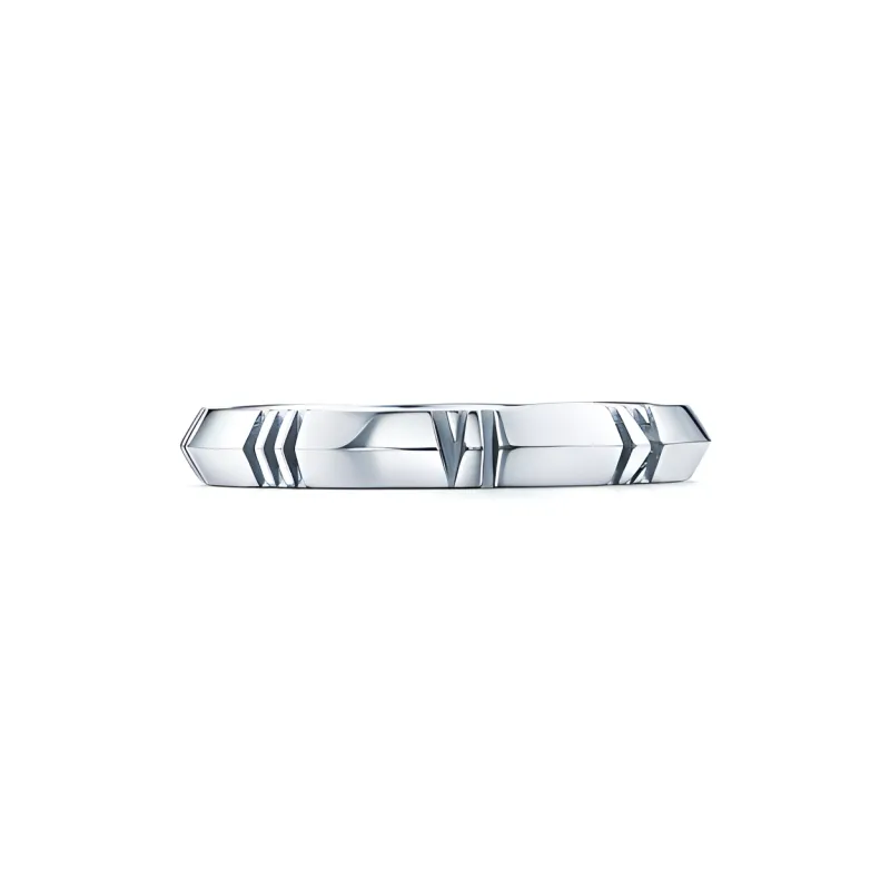 TIFFANY & CO. 18K White Gold Rings Unisex-2