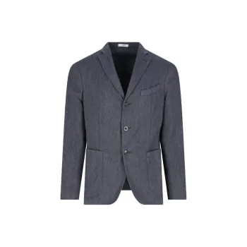 Boglioli Herringbone Wool Blazer