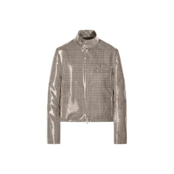 COURREGES Prince Of Wales Biker Jacket