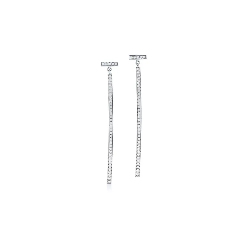 TIFFANY & CO. T Earrings Women's Silver-0