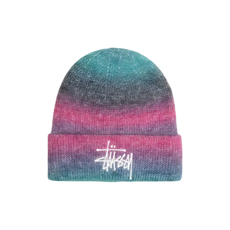 Stussy Spray Stripe Cuff Beanie-0