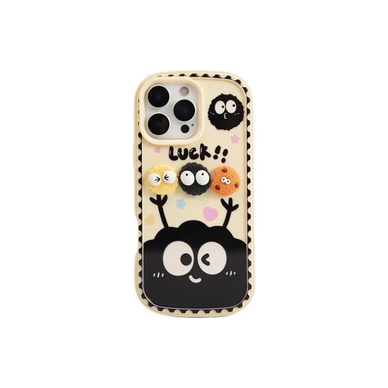 Sopi TPU Material Rice Base Cookie Lanyard Phone Cases Compatible With IPhone 16/15 Pro Max/Apple 13/14 Pro/Max-6