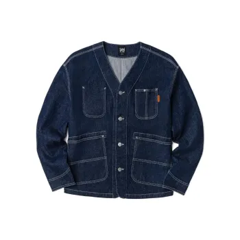 Lee Denim Jackets Men Medium Dark Blue