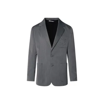 PALM ANGELS Single Breasted Tailored Blazer