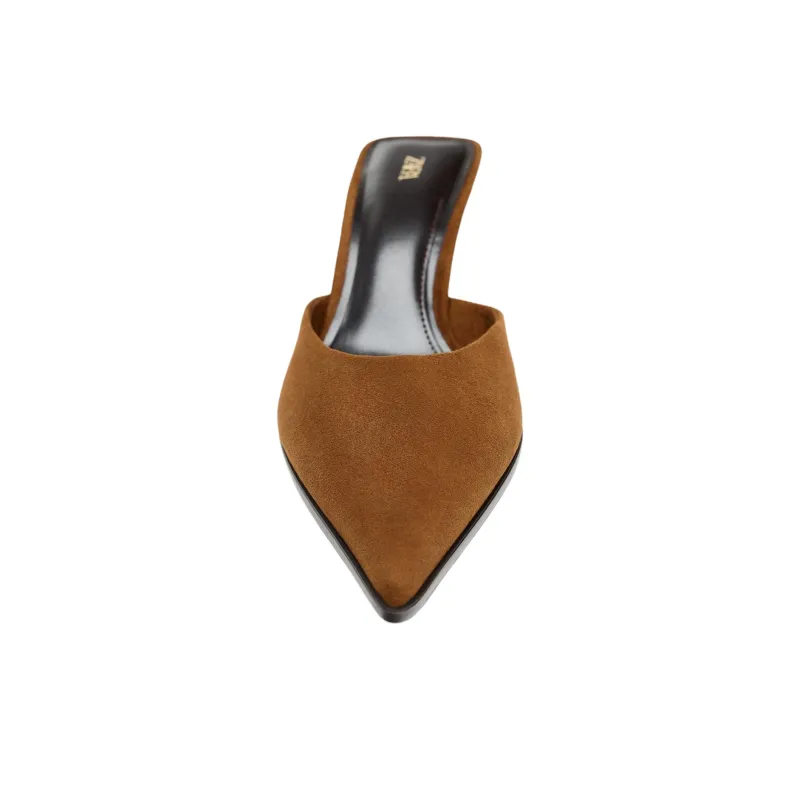 ZARA Abrasion Resistant Closed Toe Slippers Women's Brown Yellow-2