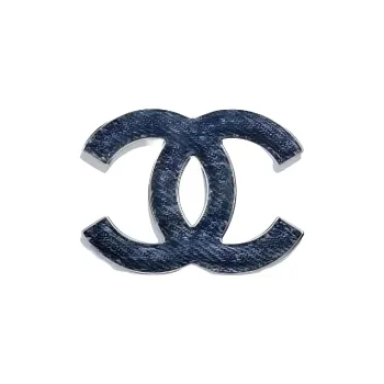 CHANEL Denim Brooches Women's Blue