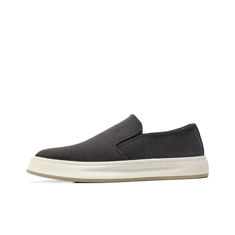 FAPAI Casual Shoes Men Low Top Gray/Apricot-9