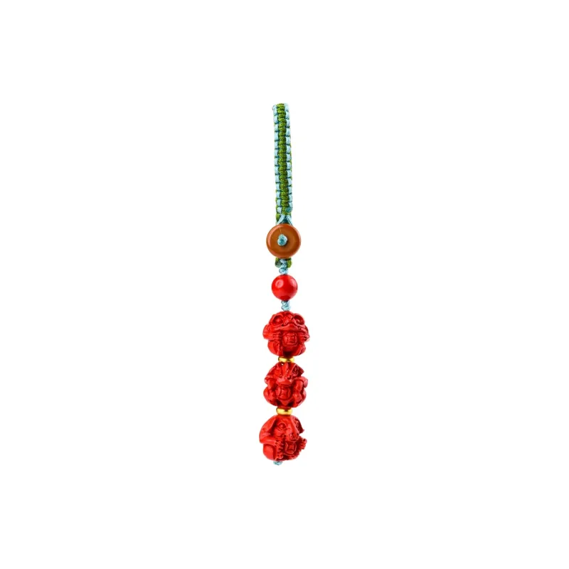 TIANTAISHAN Reconstructed Cinnabar Ornaments Unisex-5
