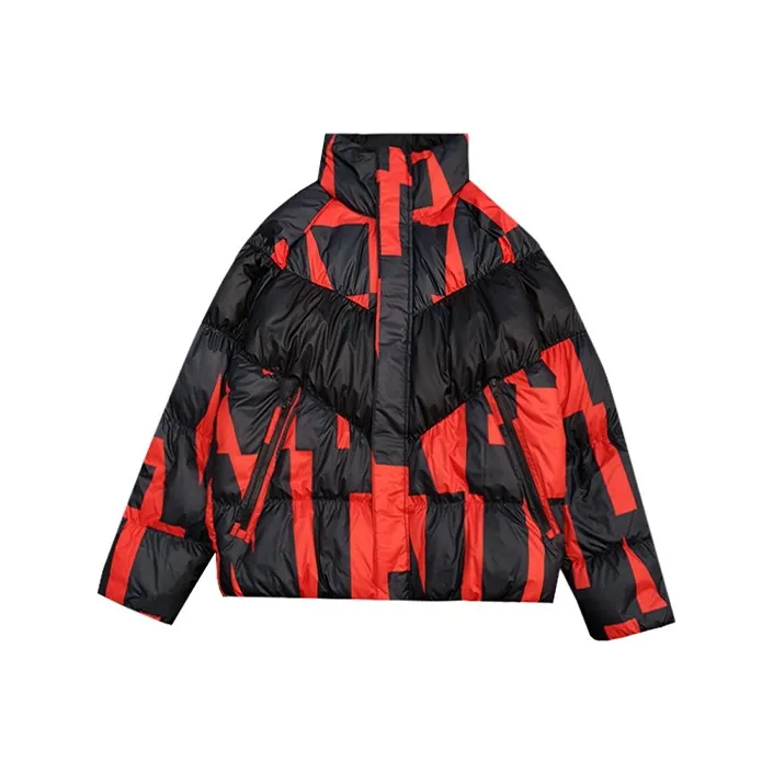 Nike Down Jackets Men Black/Red Multicolor-0