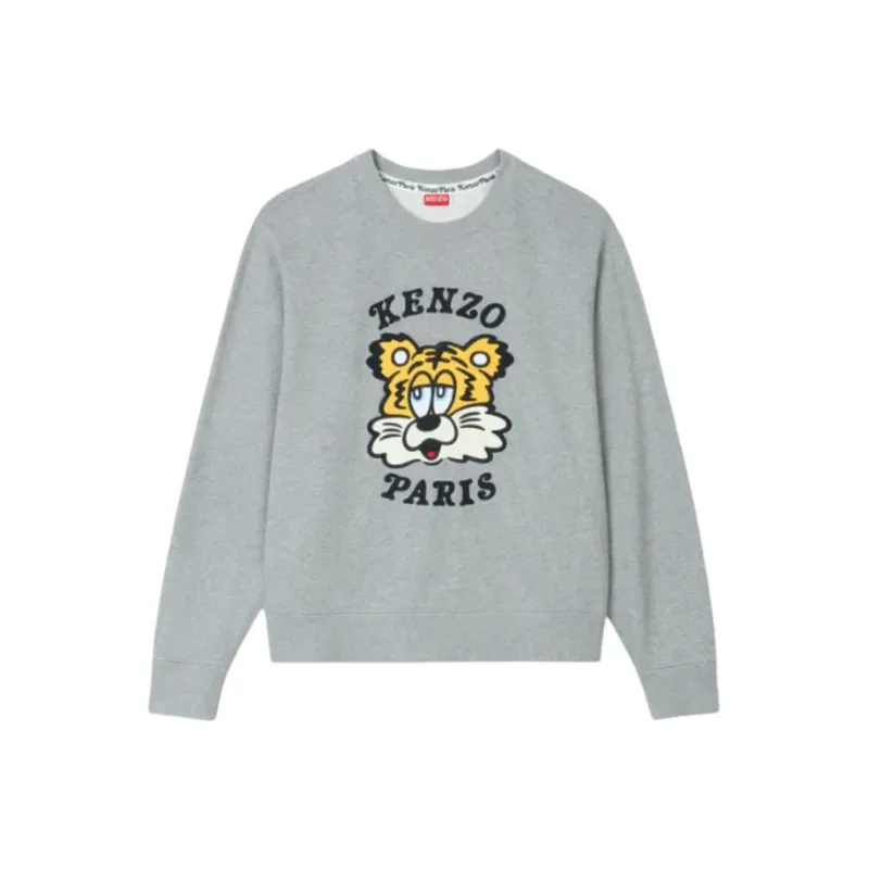 KENZO Logo Embroidered Crewneck Sweatshirt-0