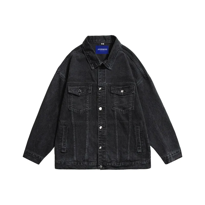 JASONWOOD Autumn And Winter Models Denim Jacket Unisex-7